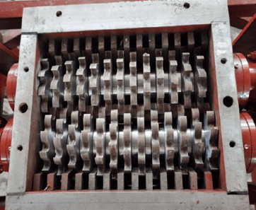 Роторы двухвального шредера для измельчения металлической стружки