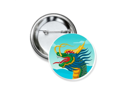 Значок закатной год Дракона №1