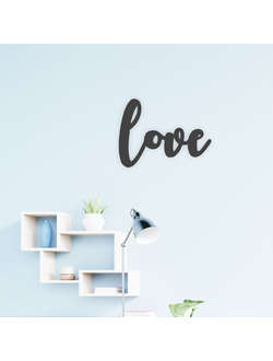 Деревянное настенное панно "LOVE"