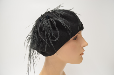 Берет Vizio 1629 BL черный фетр