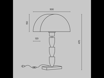 Настольный светильник Prima, Z034TL-01BZ