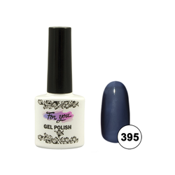 Гель-лак FOR YOU № 395 черный бриллиант