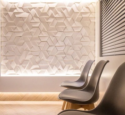 Гипсовая 3D панель "Поворот", вид 6