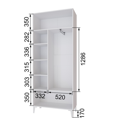 Прихожая Толедо модульная графит (Домани)