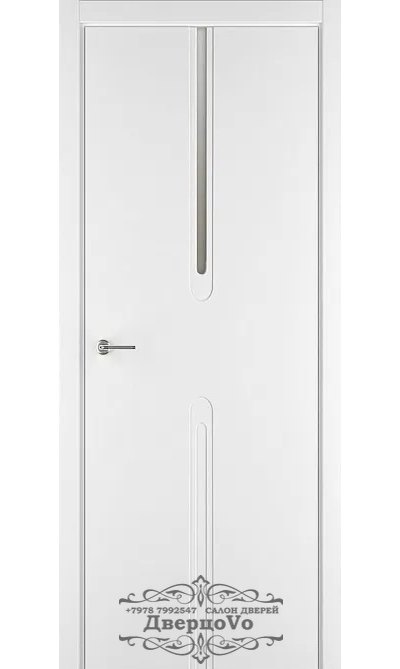 PORTE RICHI (Беларусь). ЛОГИКА, МОДЕЛЬ LX413, ЭМАЛЬ БЕЛАЯ. ВСТАВКА СТЕКЛО МАТОВОЕ