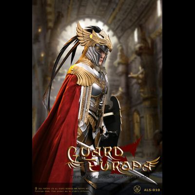 Рыцарь-стражница в серебряной броне  - Коллекционная ФИГУРКА 1/6 Eagle Knight Guard Silver armor Version (ALS010) - POPTOYS