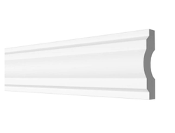 Молдинг Decor Dizain DD23, дюрополимерный, влагостойкий, под покраску, длина 2 м