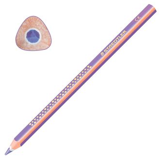 Карандаш цветной утолщенный STAEDTLER "Noris club", трехгранный, грифель 4 мм, фиолетовый, 1284-6, 6 штук