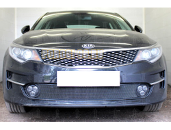 Защита радиатора KIA Optima 2015-2018 black низ
