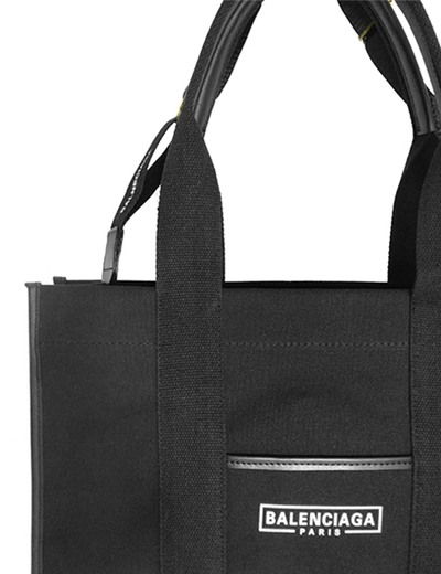 (АРТИКУЛ: 9133/01) СУМКА БОЛЬШАЯ, ТЕКСТИЛЬ, ЧЕРНАЯ С БЕЛЫМ ЛОГОТИПОМ, РУЧКИ И РЕМЕНЬ ЧЕРЕЗ ПЛЕЧО