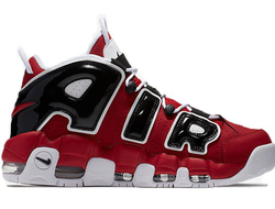 Nike Air More Uptempo 96 Красные с черным