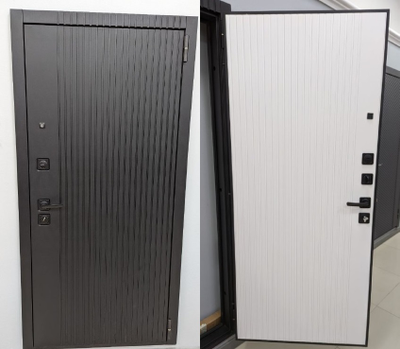 ЛАЙНДОР. ЭКСТРА  УЛЬТРА 117 мм (ТРЕХКОНТУРНАЯ). ЧЕРНЫЙ КВАРЦ/ БЕЛЫЙ МАТОВЫЙ