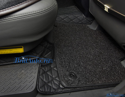 3D коврики в салон Toyota Land Cruiser Prado из экокожи