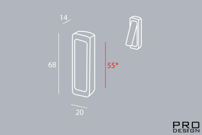 Нажимная ручка Pamar MN 295 Z  черный матовый