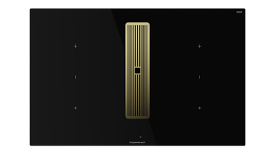 Индукционная варочная панель с вытяжкой Kuppersbusch KMI 8350.0 SR Gold