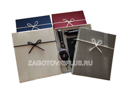 Премиум подарочная коробочка для наборов "Винный красный"