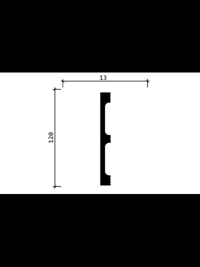 Напольный плинтус Decor-Dizayn DD710, для покраски, влагостойкий, ударопрочный, 2 метра