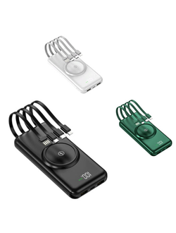 Внешний Аккумулятор с Беспроводной Зарядкой Wireless Fast Charging 20000 мАч Оптом