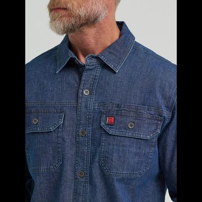 Рубашка Wrangler® RIGGS Workwear® Ground Cloth Denim Work Shirt
