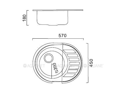 Мойка из нержавеющей стали врезная HAIBA HB4557