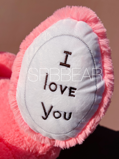 Большой плюшевый медведь 135 см розовый Феликс