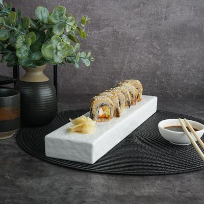 Блюдо прямоугольное 34*8 см h3,5 см, фарфор