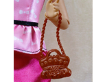 Маленькая коричневая сумочка на длинном ремне. (1200)