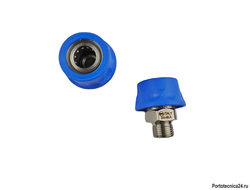 Байонет ARS 178 высокого давления 1/2"ш, 250 бар (нерж) в синем пластике.