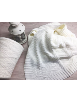 Плед вязаный "Зиг Заги"