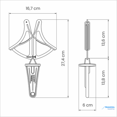 Мусат-бабочка, Приспособление для правки ножей - 24644/080
