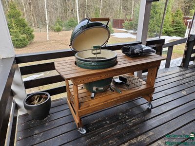 Чехол для Big Green Egg M-L в комбинации со столом 150 см. 126498