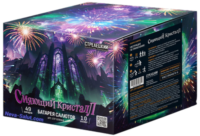 Батарея салютов СИЯЮЩИЙ КРИСТАЛЛ (1" / 49 залпов)