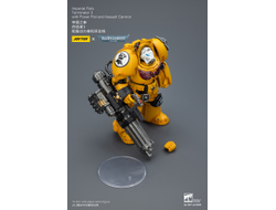 Терминатор Имперских Кулаков (Warhammer 40K) - КОЛЛЕКЦИОННАЯ ФИГУРКА 1/18 Imperial Fists Terminator with Power Fist and Assault Cannon (JT03172) - JOYTOY