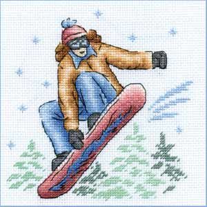 Сноубордистка СТ-0544, Panna (набор для вышивания нитками) vkn