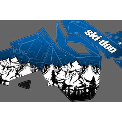 Наклейки на снегоход горы ёлки SKI DOO 2014 - 2016 #1749