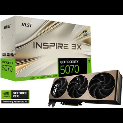Видеокарта MSI GeForce RTX 5070 Inspire 3X OC 12GB