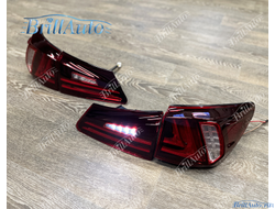 Стопы Lexus IS 05-12 красные стиль 16+