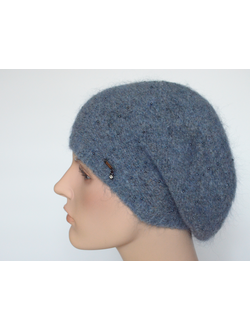 Голубой зимний берет с бисером для женщин Vizio Италия 6952 BO