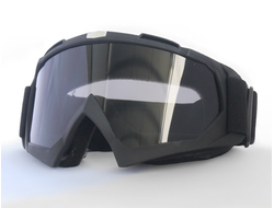 Очки CX-205, спортивные, кроссовые, серые, в черной оправе