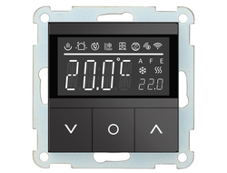 Термостат для теплых полов с возможностью управления по WiFi Wedder, матовый черный