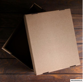 Складная коробка Крафт 31,2 х 25,6 х 16,1 см