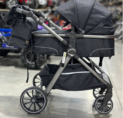 Детская коляска 3 в 1 Luxmom V8 Черный