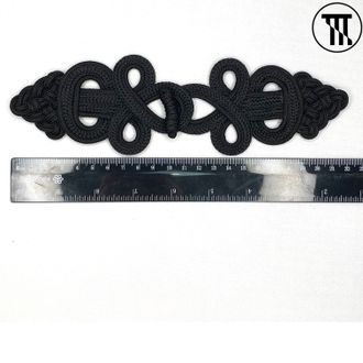Застежки (позументы), цв. Черный № 6