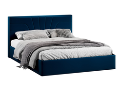 Спальня ПАНДОРА - Кровать c подъемным механизмом Тип 1 Велюр Confetti Blue