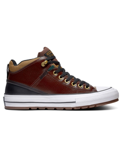 Кеды Converse Chuck Taylor All Star Street Boot 168866 кожаные коричневые