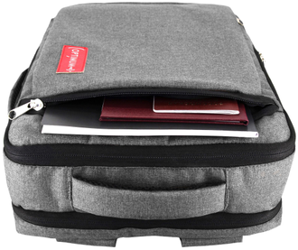 Рюкзак сумка для ноутбука 15.6 - 17.3 дюймов Optimum, серый