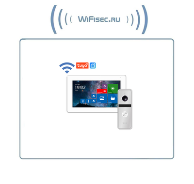 FREEDOM 7 FHD WIFI KIT - комплект из 7" сенсорного Full HD WIFI монитора и вызывной панели, с DVR (Tuya/Smart Life)
