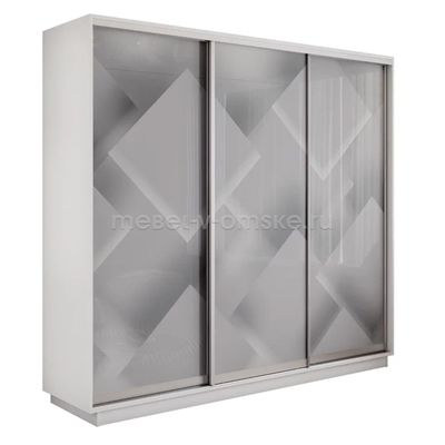 ЕН086 Шкаф-купе Трио-Фото (Квадраты) 1800*450*2200