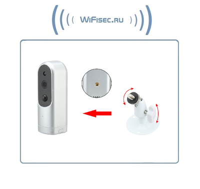 Беспроводная WiFi видеокамера на аккумуляторе с DVR, HD 960p (NetCam)