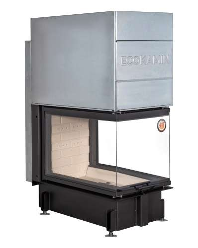 Каминная топка Дельта 900 три стекла принтинг, Экокамин (Россия)